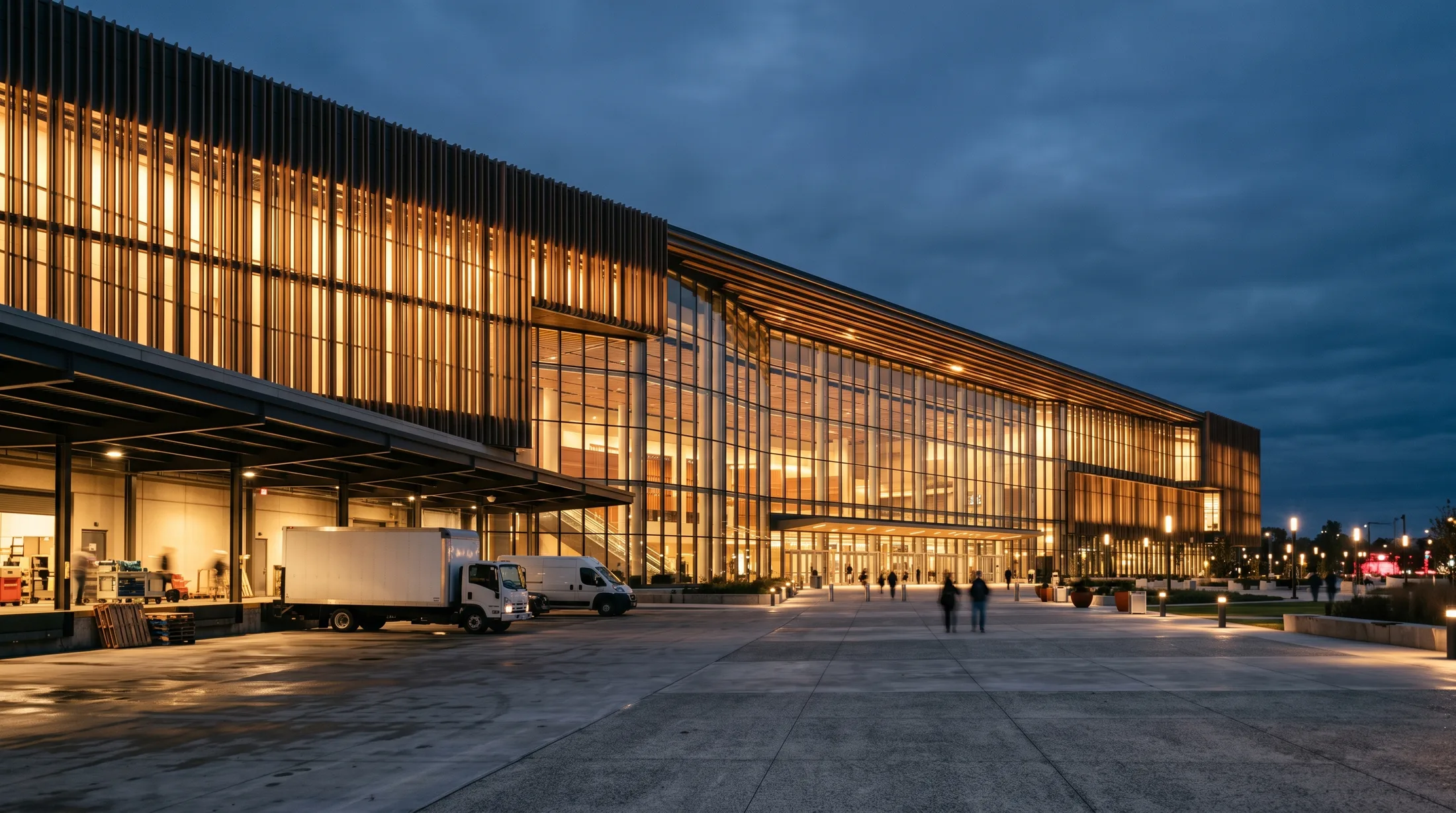 a convention hall between shows