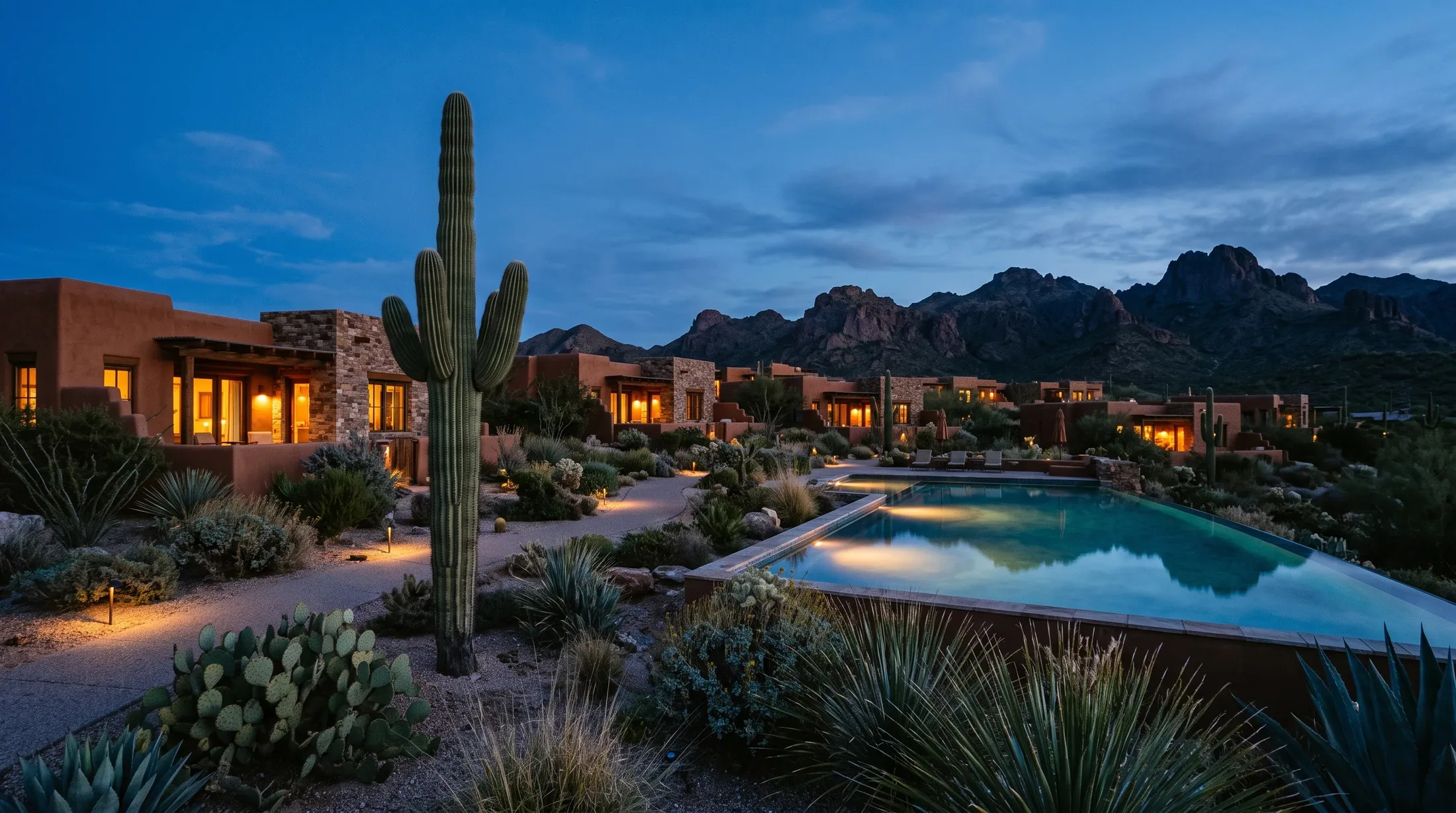 a resort property mid-season